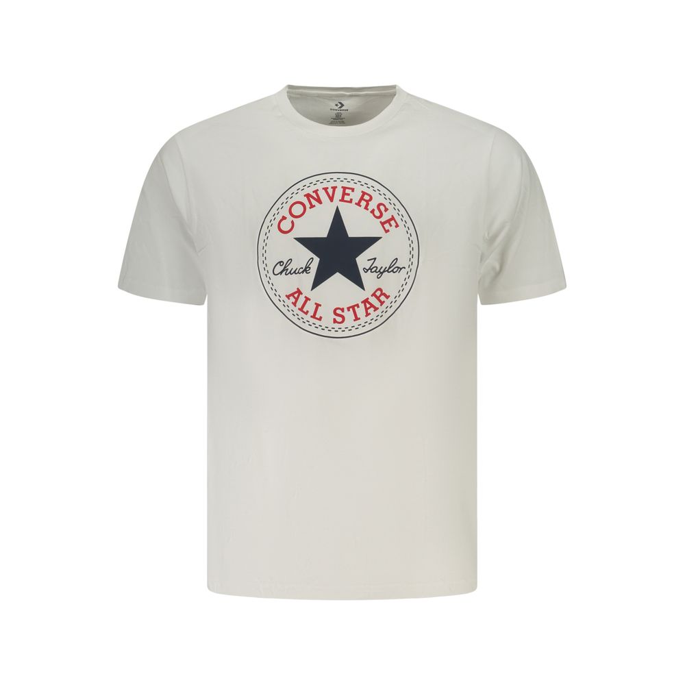 Converse White Cotton Men's T-Shirt