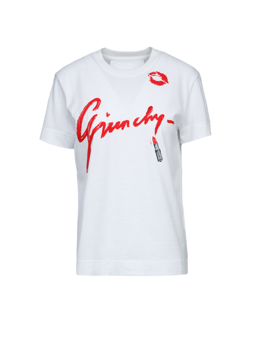 Givenchy White Cotton Sleeveles T-Shirt