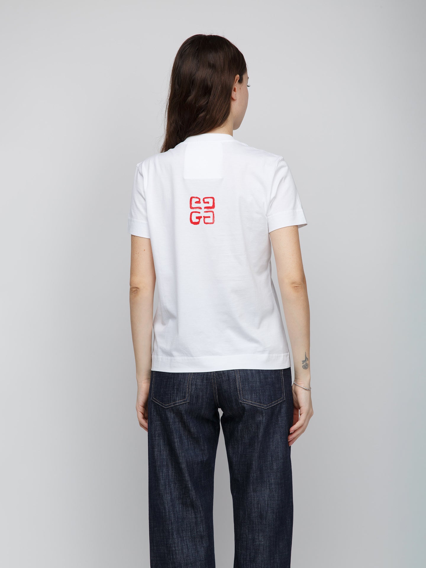 Givenchy White Cotton Sleeveles T-Shirt