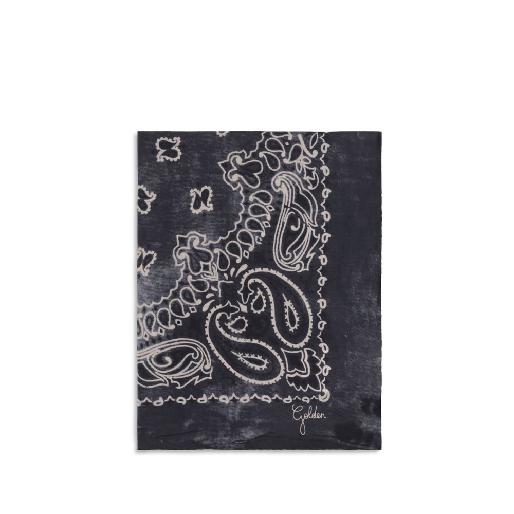 Golden Goose Gray Silk Scarf