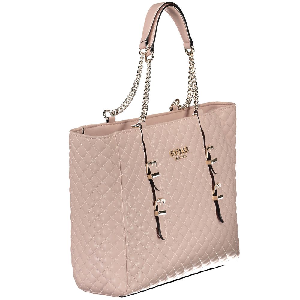 Guess Jeans Rosa Poliuretano Women Shoulder Bag