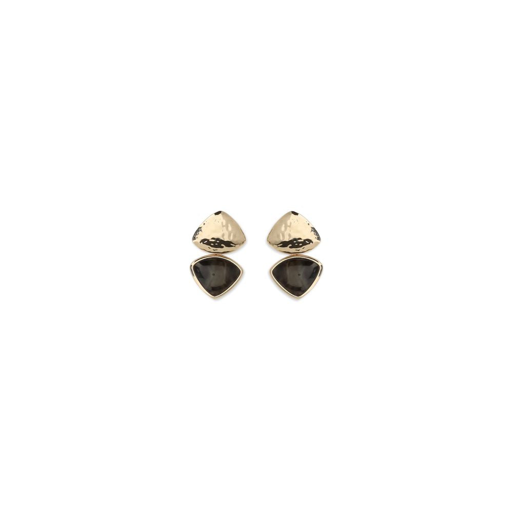 Self-Portrait Gold Brass Earrings