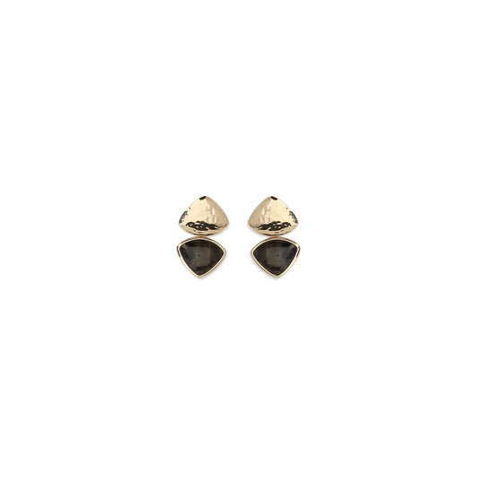 Self-Portrait Gold Brass Earrings