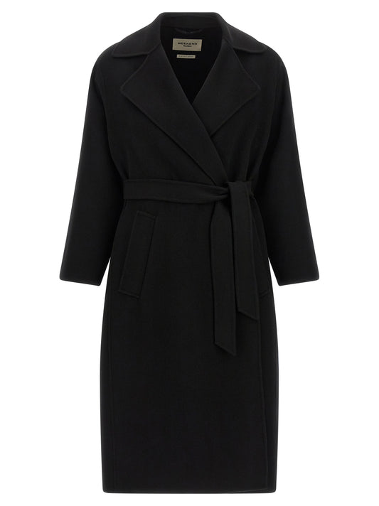 Max Mara Black Virgin Wool Coat