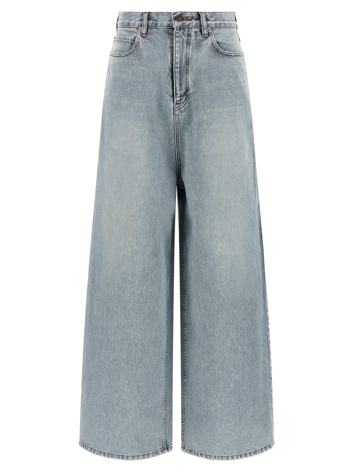 Balenciaga Blue Cotton Relaxed Fit Jeans