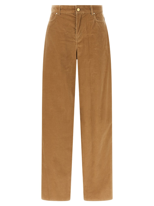 Max Mara Beige Cotton Casual Pants