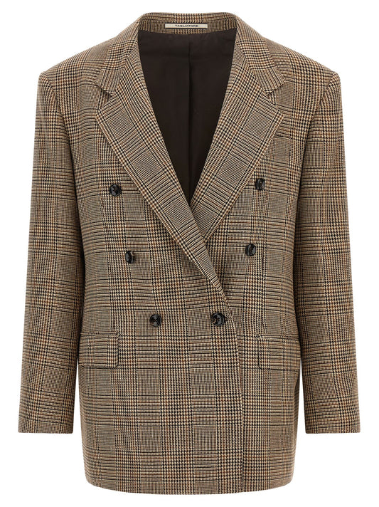 Tagliatore Brown Polyester Blazer