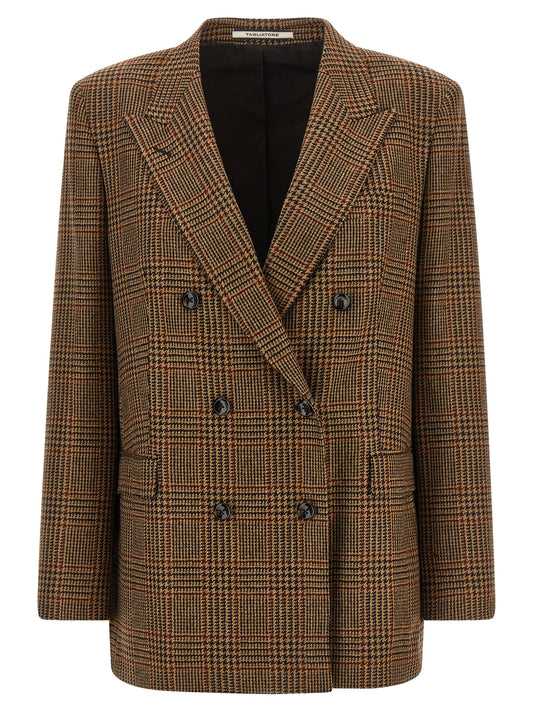 Tagliatore Brown Virgin Wool Blazer