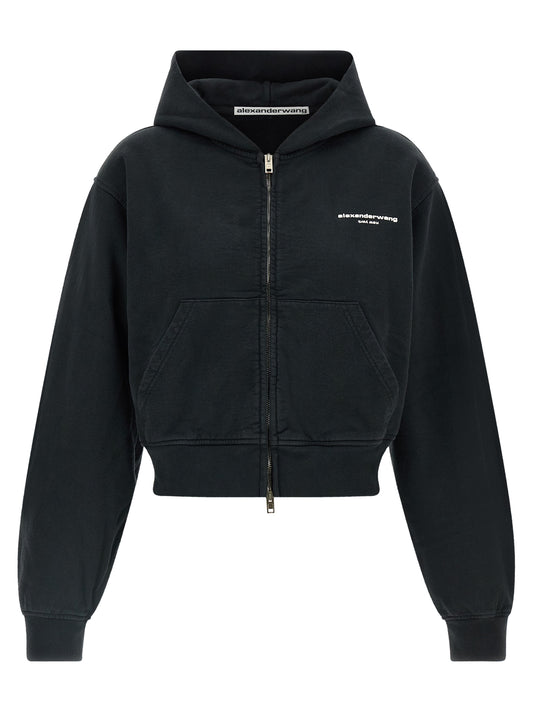 Alexander Wang Black Cotton Sweatshirt