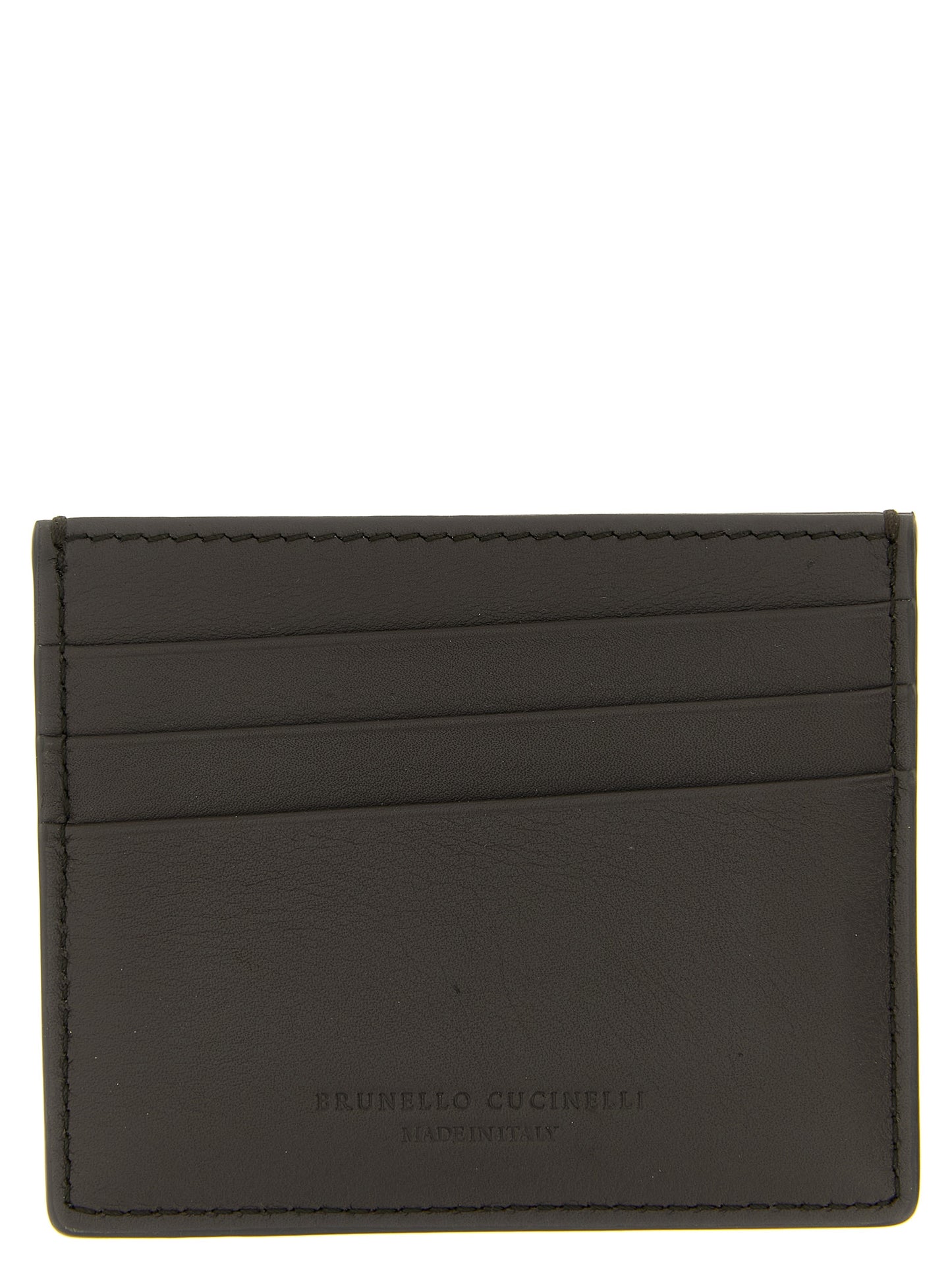 Brunello Cucinelli Black Calfskin Cardholder