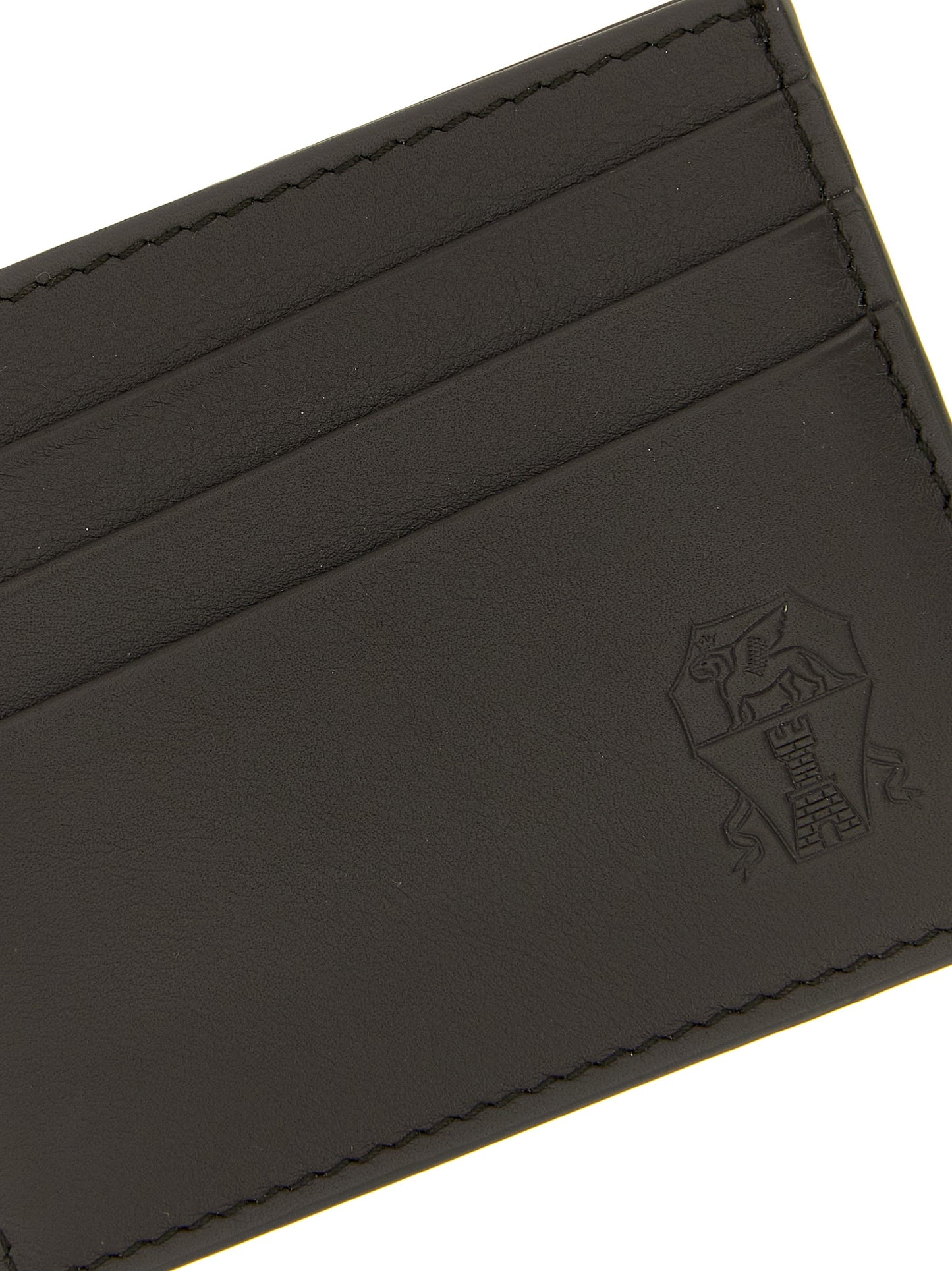 Brunello Cucinelli Black Calfskin Cardholder