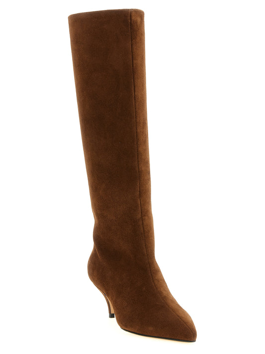Fabiana Filippi Brown Suede Leather Over The Knee