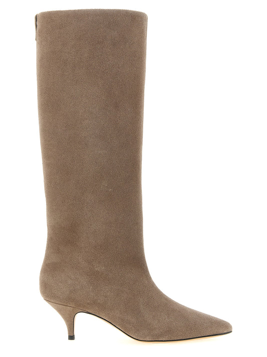 Fabiana Filippi Beige Suede Leather Over The Knee