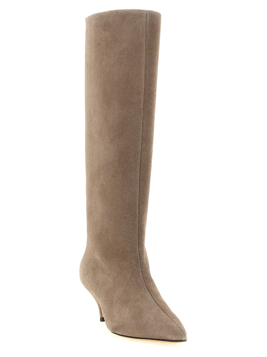 Fabiana Filippi Beige Suede Leather Over The Knee