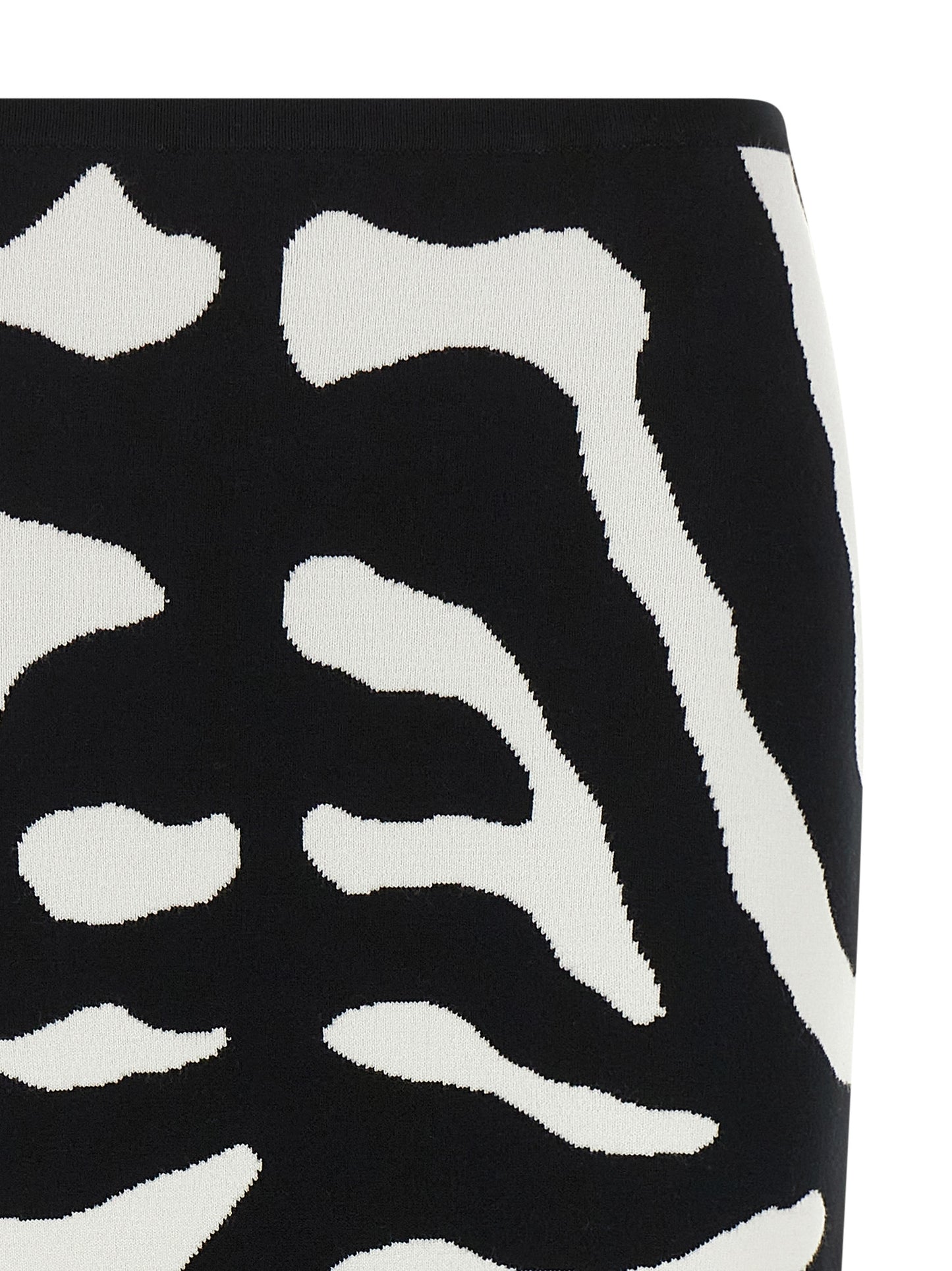 Moschino Bicolor Viscose Midi Skirt