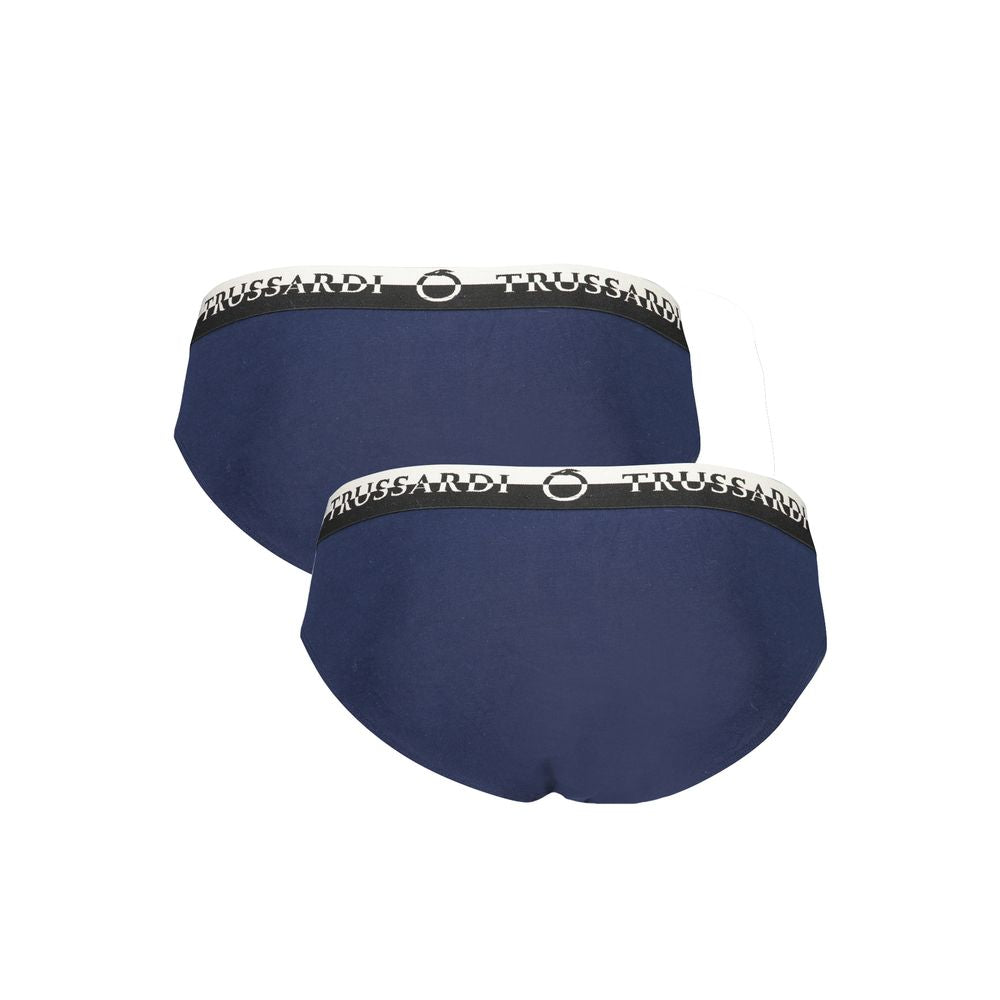 Trussardi Blu Cotton Men Underwear