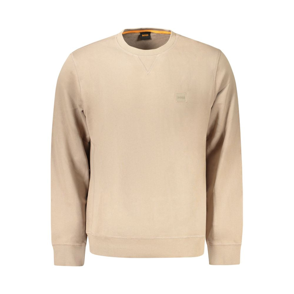 Hugo Boss Brown Cotton Men's Sweatshirt