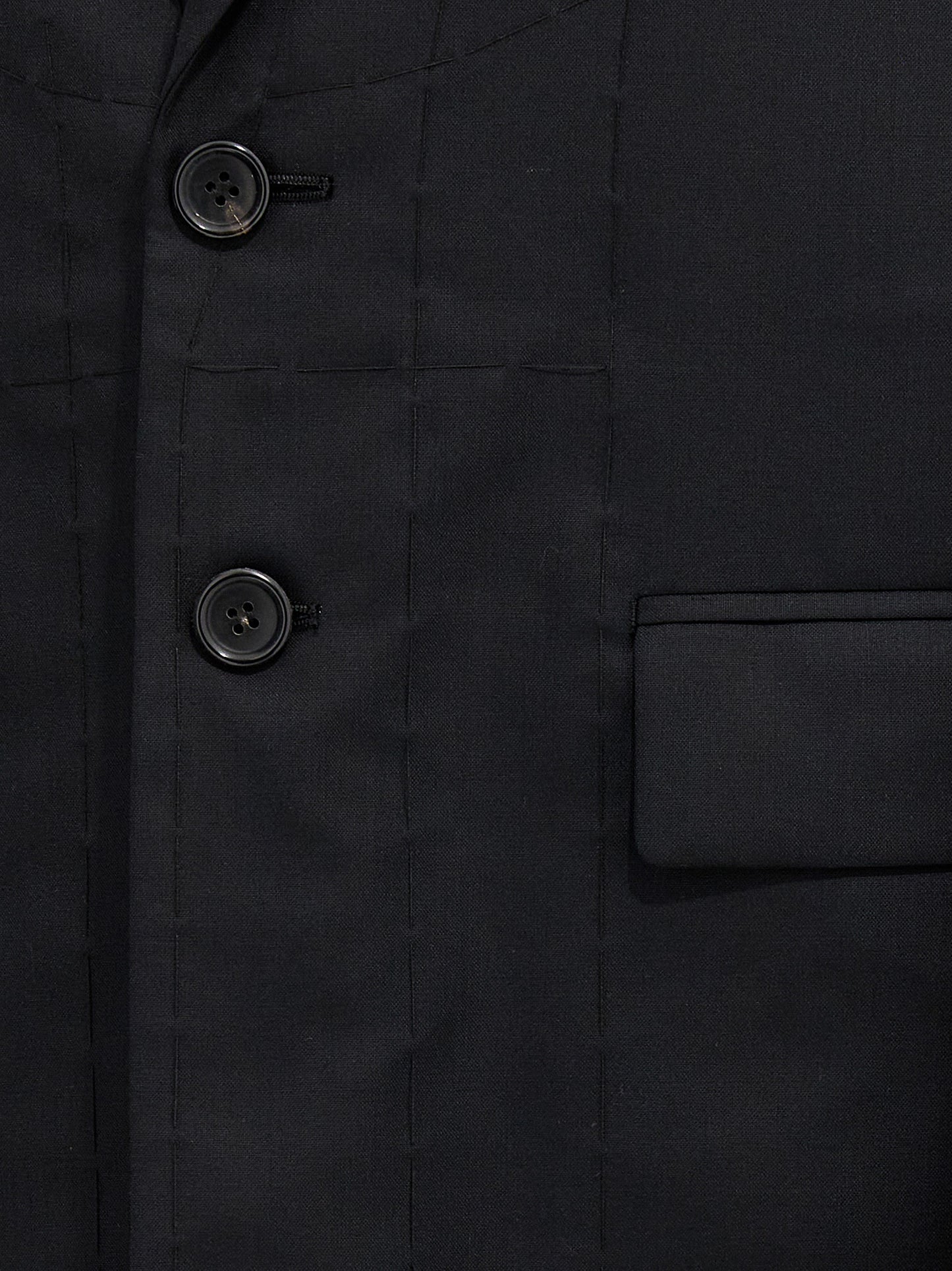 Junya Watanabe Black Wool Coat