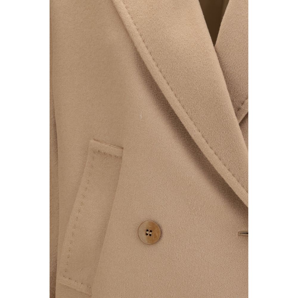 Max Mara Beige Wool Oves Aries Coat