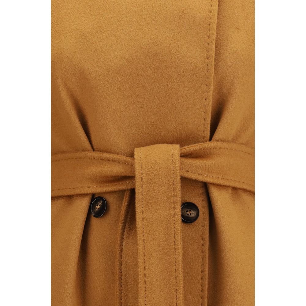 Max Mara Beige Wool Oves Aries Coat
