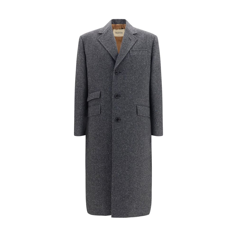 Valentino Garavani Gray Wool Oves Aries Coat
