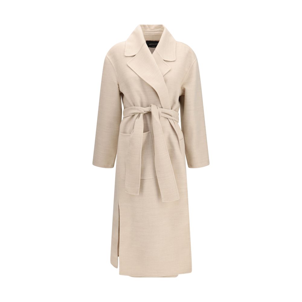 Fabiana Filippi Beige Wool Oves Aries Coat