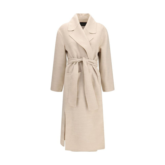 Fabiana Filippi Beige Wool Oves Aries Coat