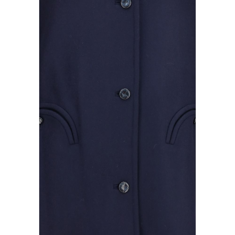 Blazé Milano Blue Wool Oves Aries Coat