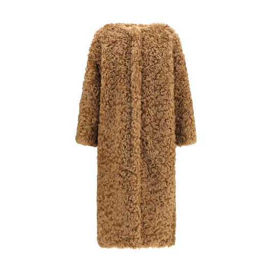 Kristina Ti Brown Polyester Coat