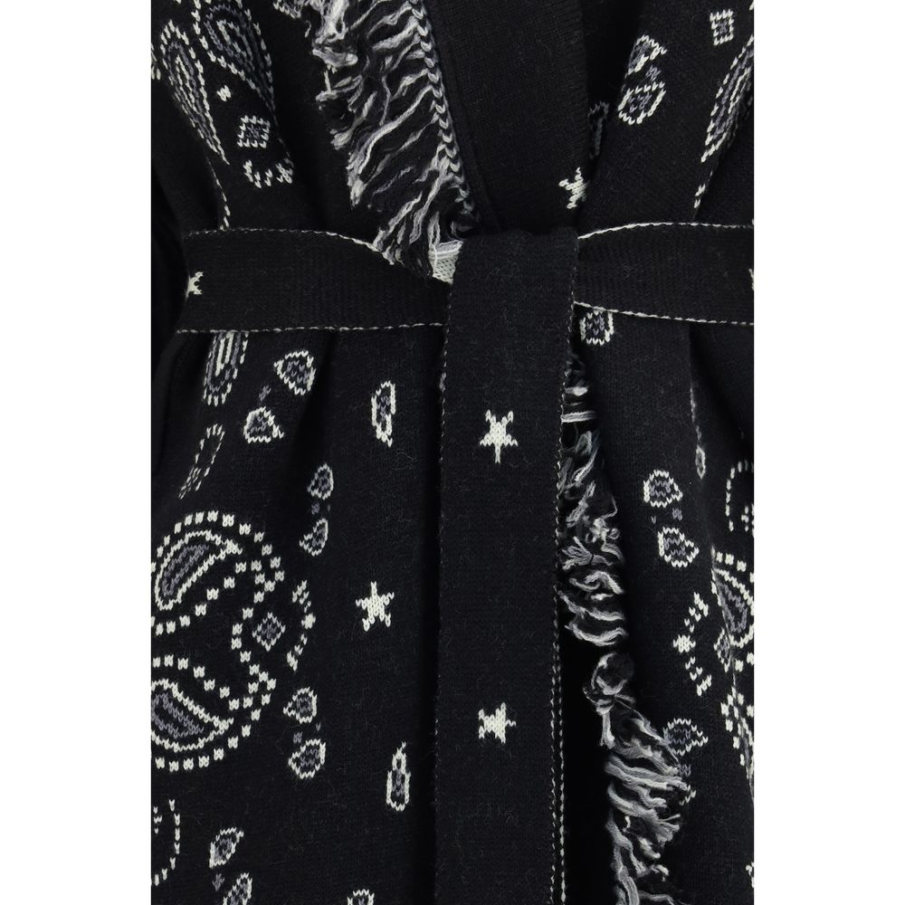 Alanui Black Wool Oves Aries Coat