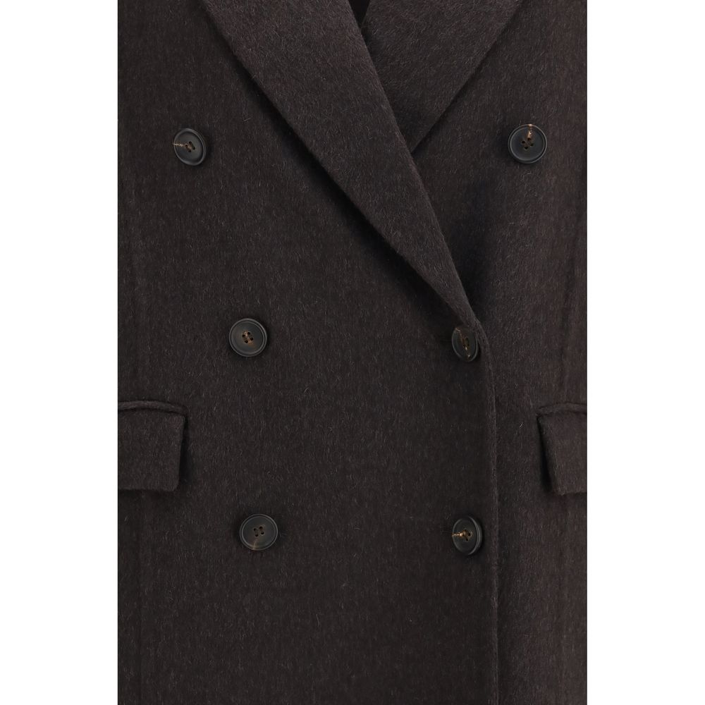 Brunello Cucinelli Brown Cashmere Coat