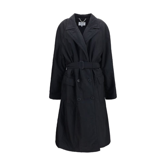 Maison Margiela Black Wool Oves Aries Coat