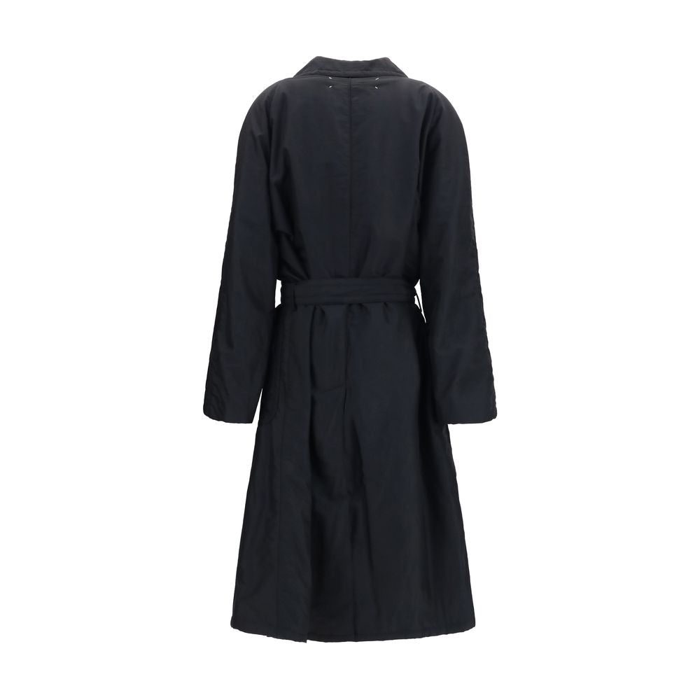 Maison Margiela Black Wool Oves Aries Coat