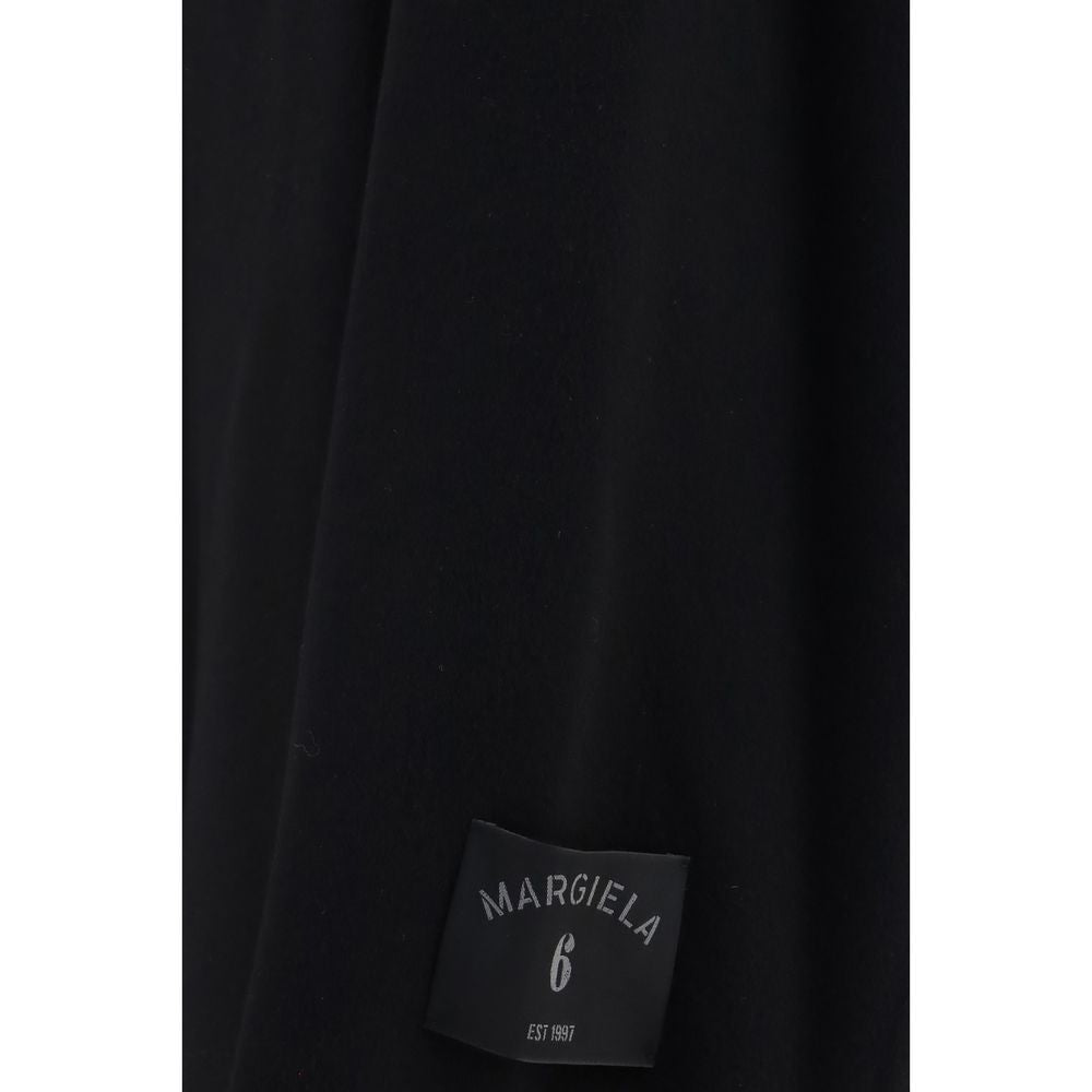 MM6 Black Wool Oves Aries Coat