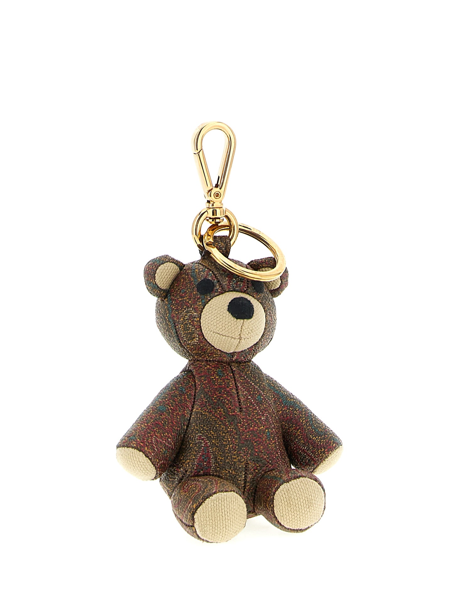 Etro Brown Cotton Keychain
