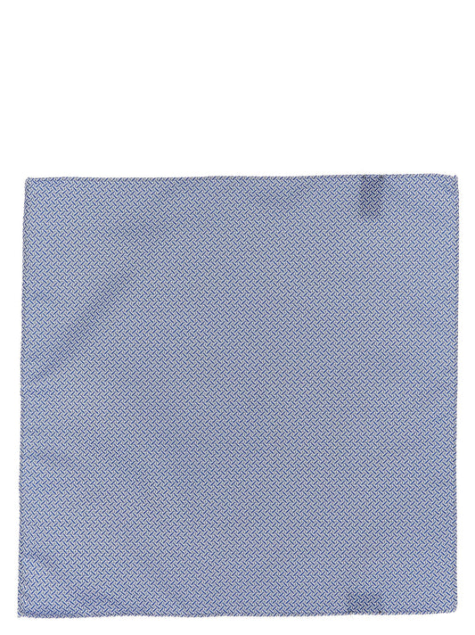 Pal Zileri Blue Polyester Pocket Square