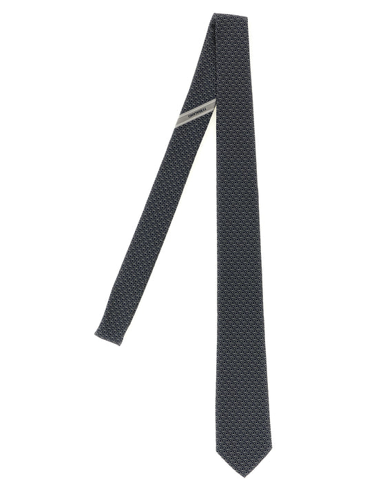 Ferragamo Black Silk Tie