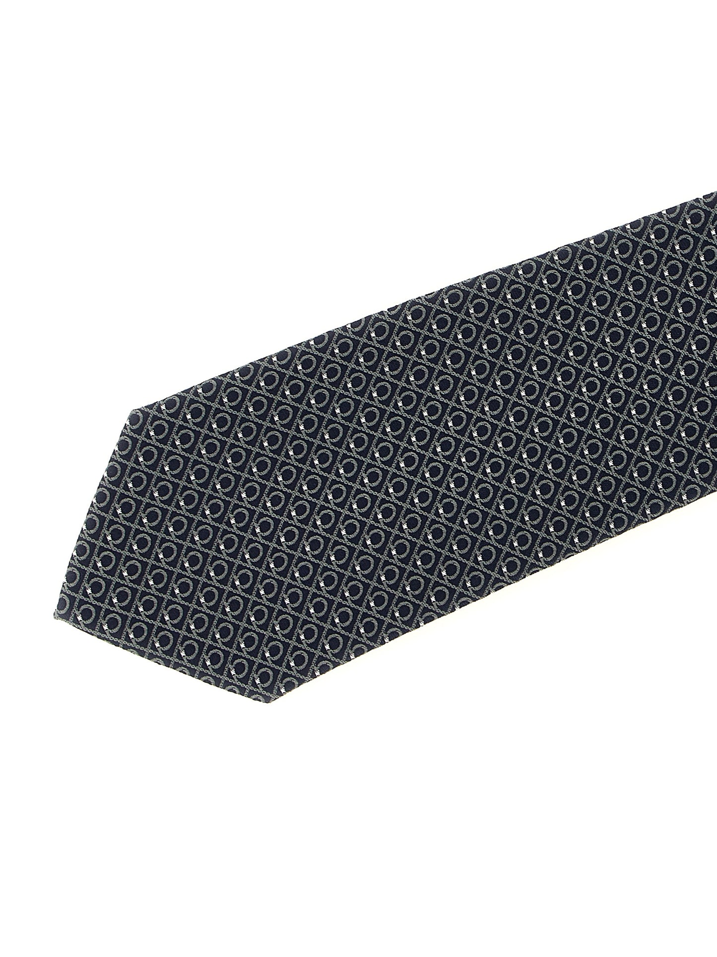 Ferragamo Black Silk Tie