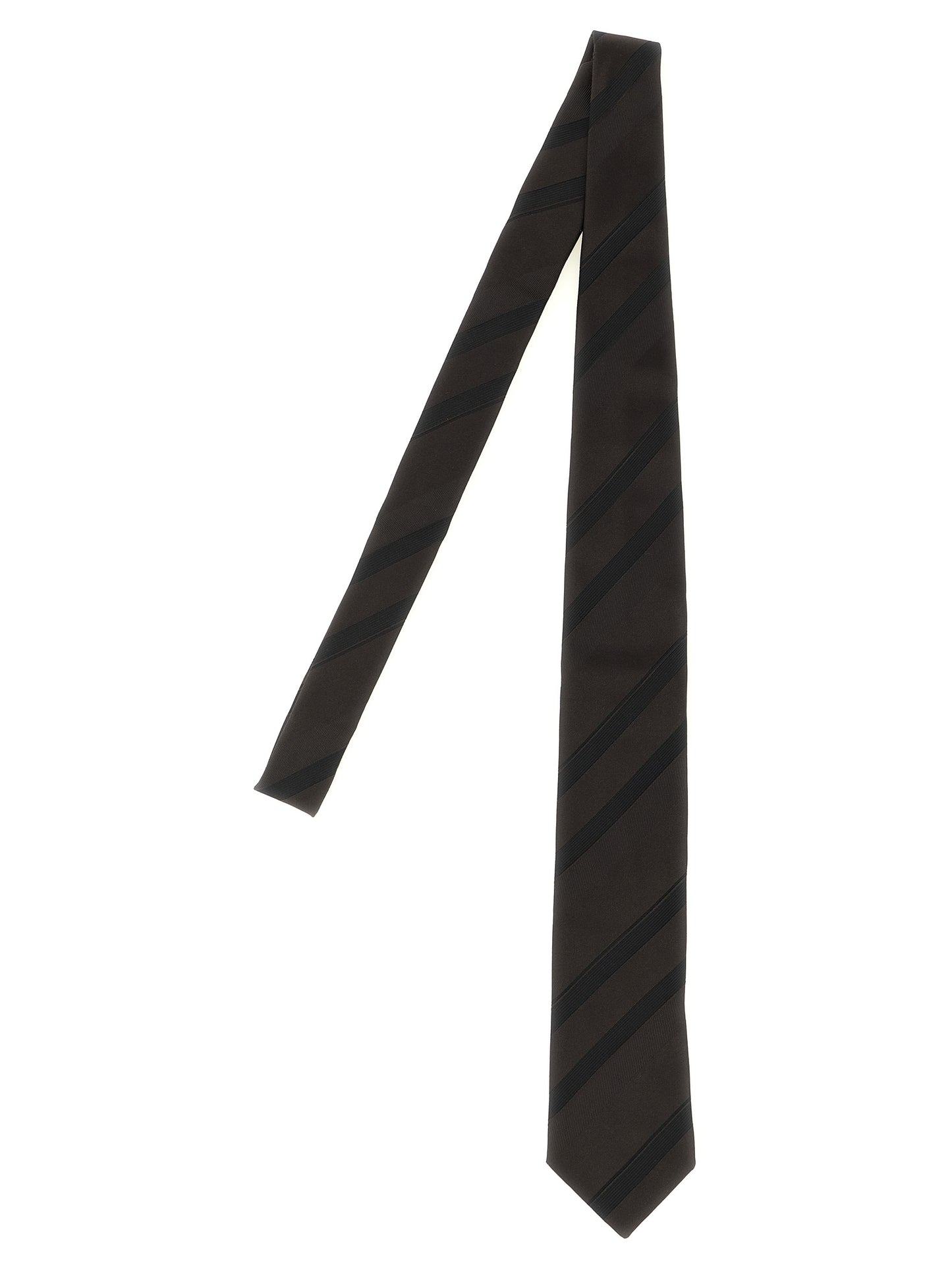 Brunello Cucinelli Brown Silk Tie