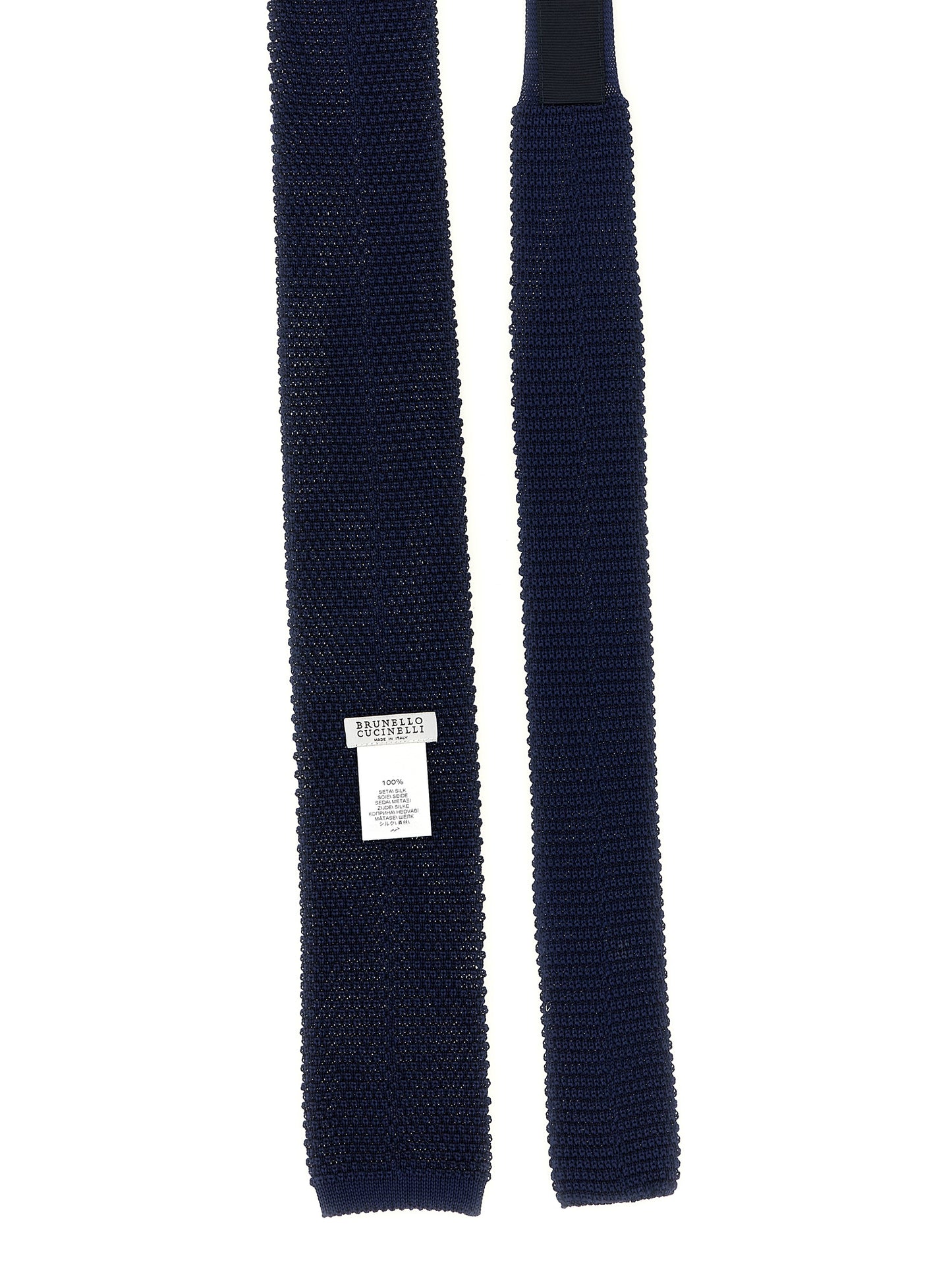 Brunello Cucinelli Blue Silk Tie