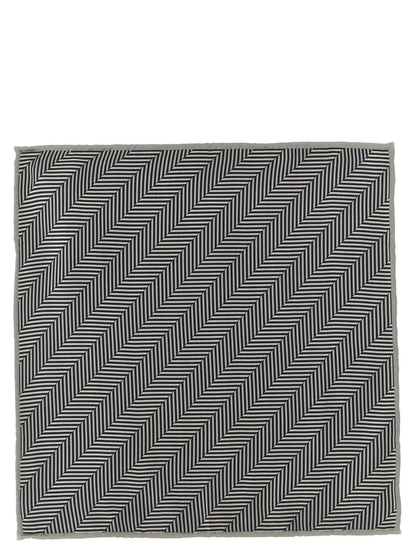 Brunello Cucinelli Gray Silk Pocket Square