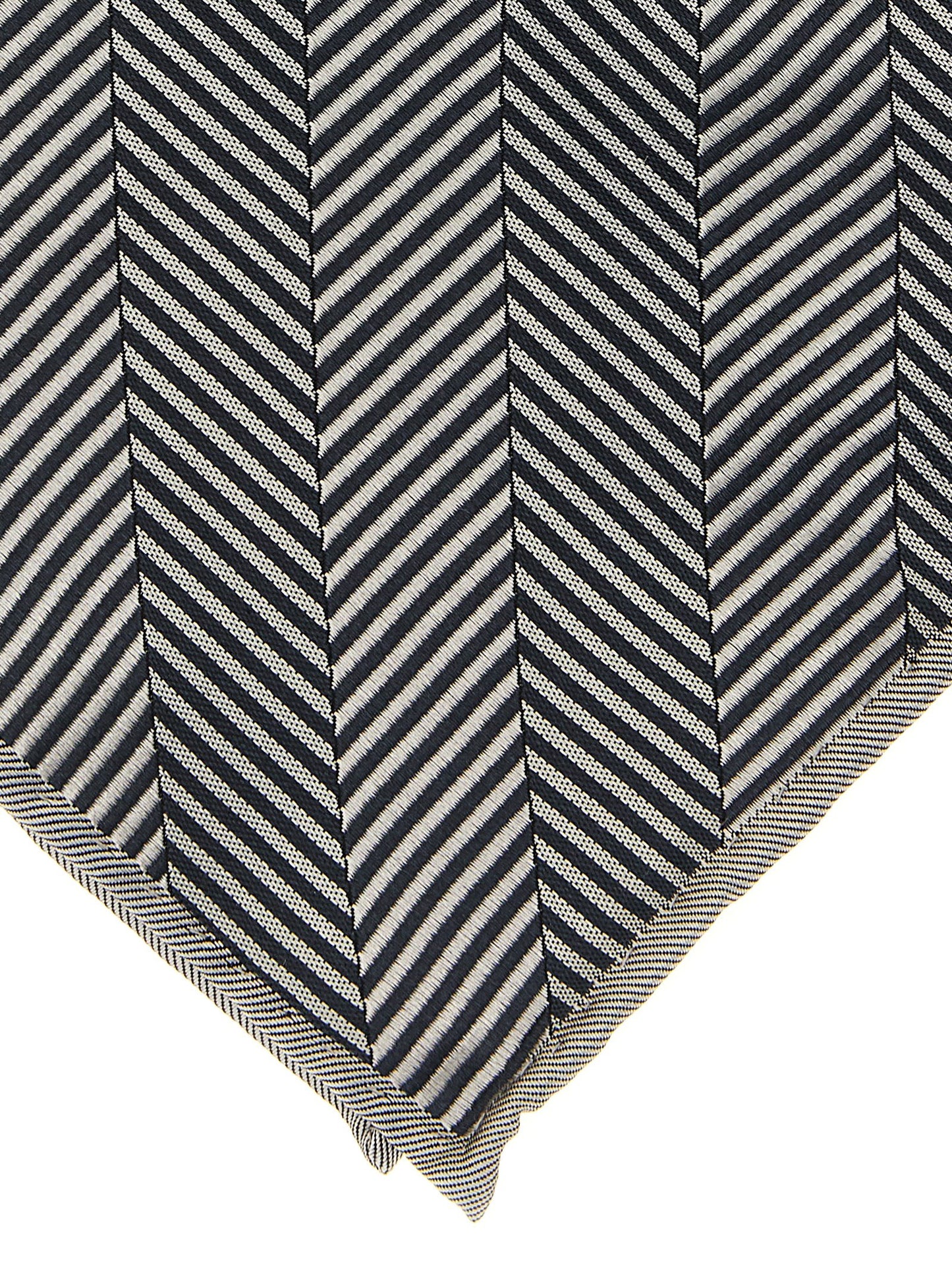 Brunello Cucinelli Gray Silk Pocket Square