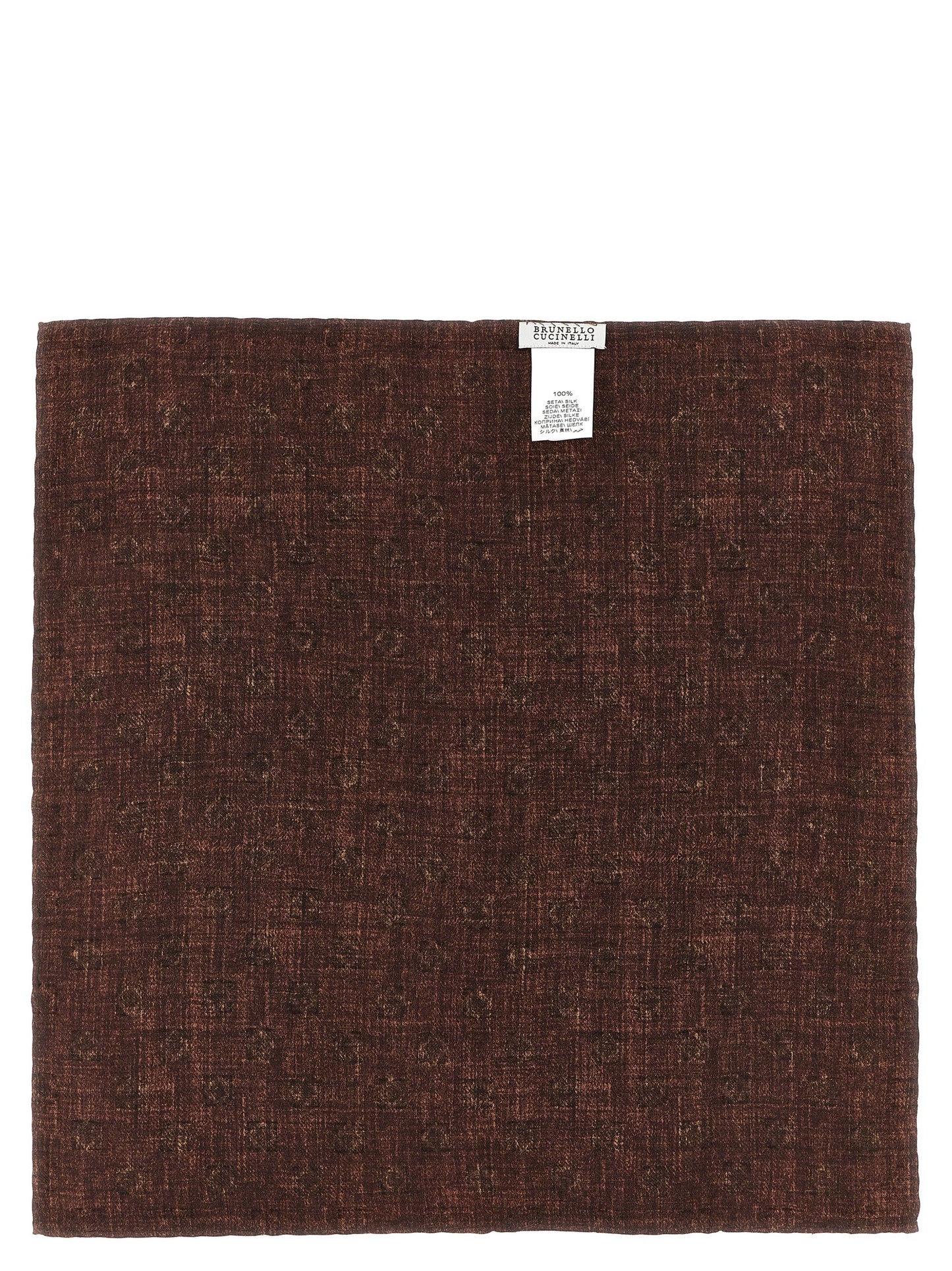Brunello Cucinelli Multicolor Silk Pocket Square