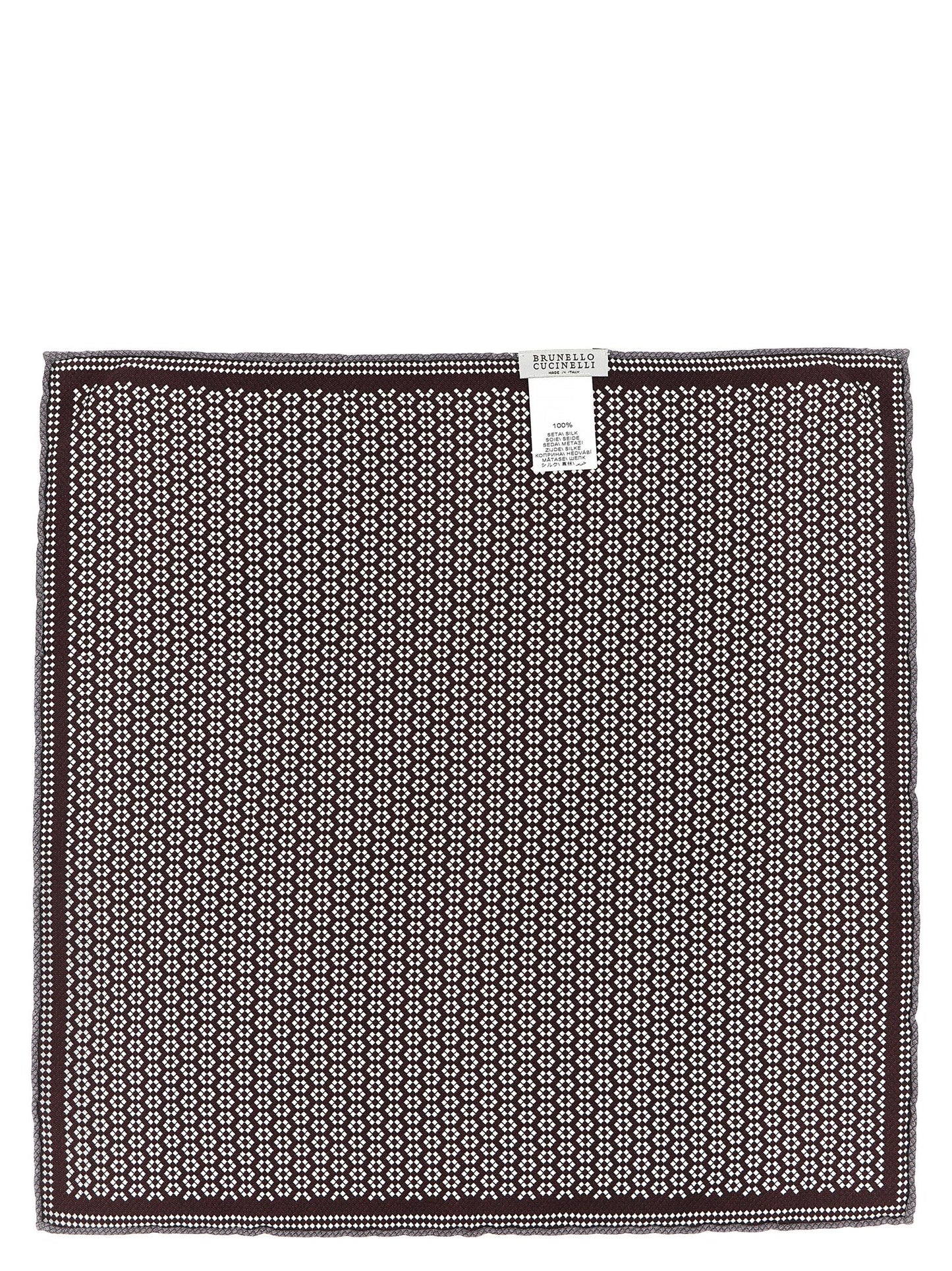 Brunello Cucinelli Multicolor Silk Pocket Square