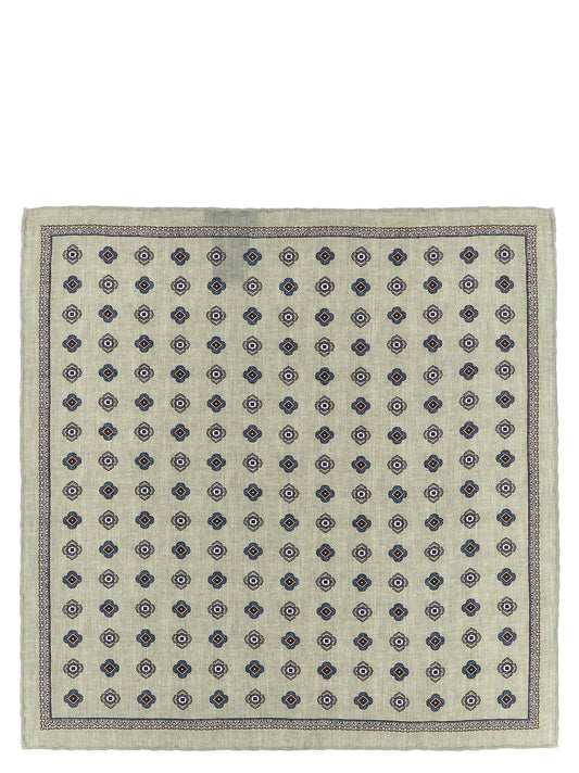 Brunello Cucinelli Multicolor Silk Pocket Square