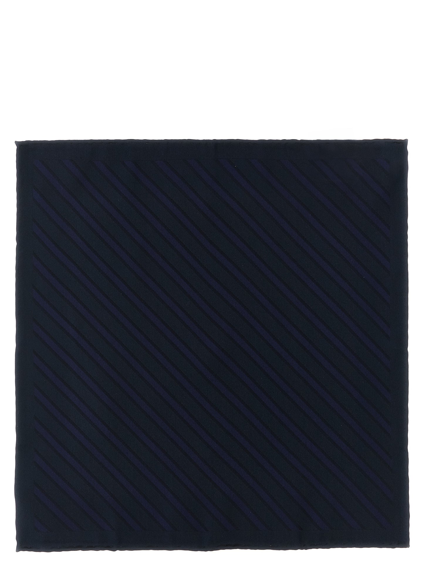 Brunello Cucinelli Blue Silk Pocket Square