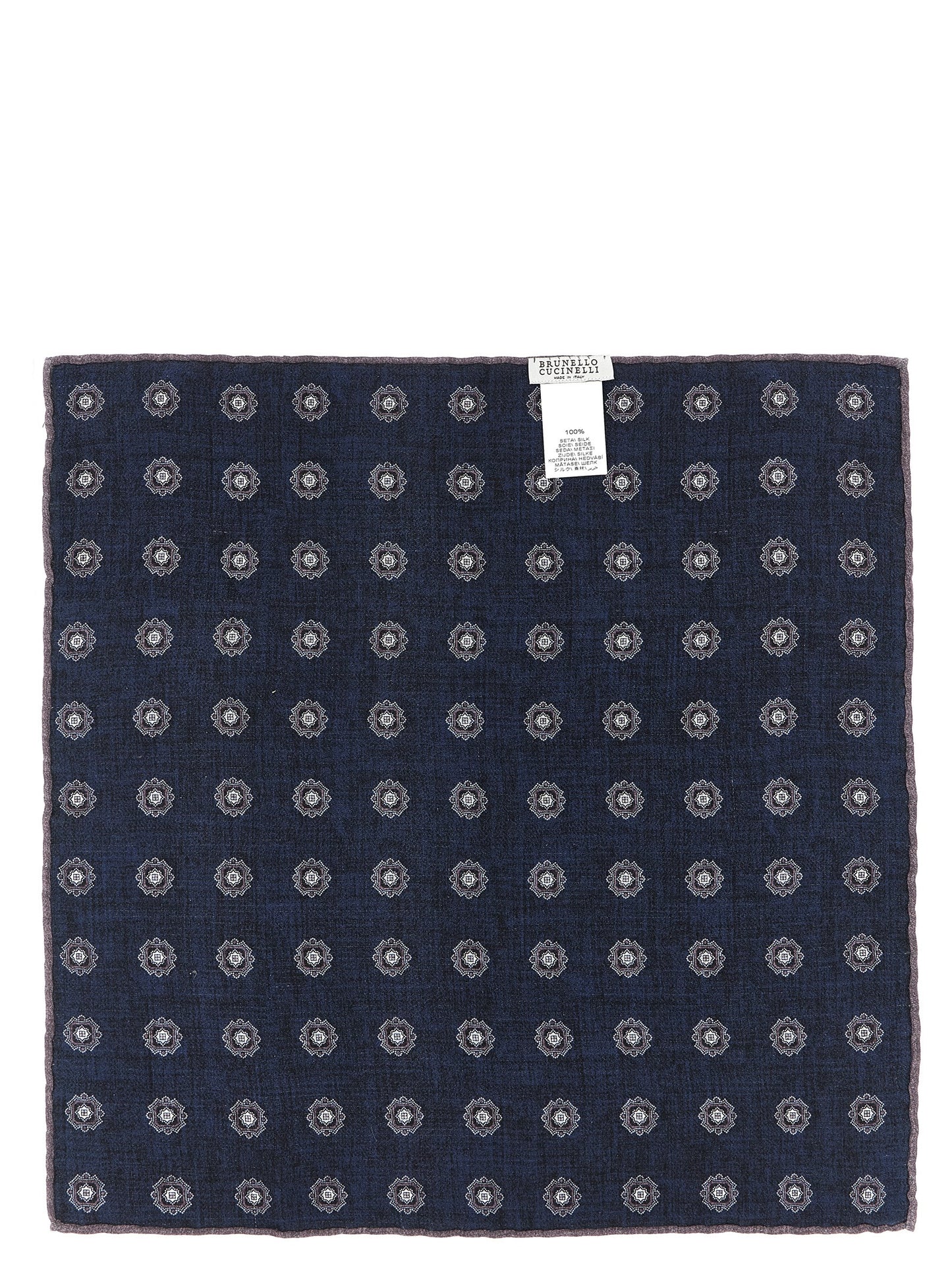 Brunello Cucinelli Multicolor Silk Pocket Square