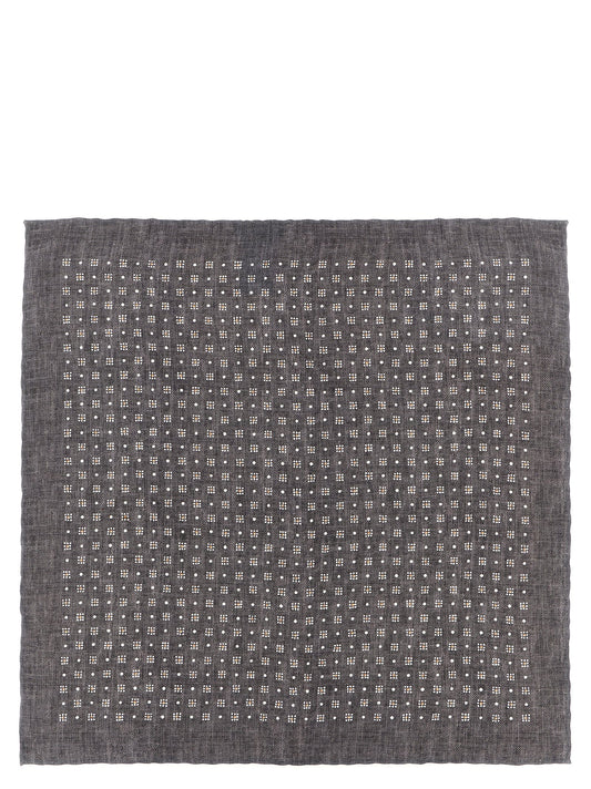 Brunello Cucinelli Gray Silk Accessories