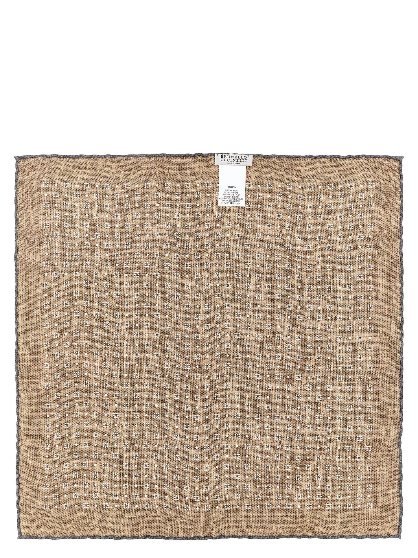 Brunello Cucinelli Gray Silk Accessories