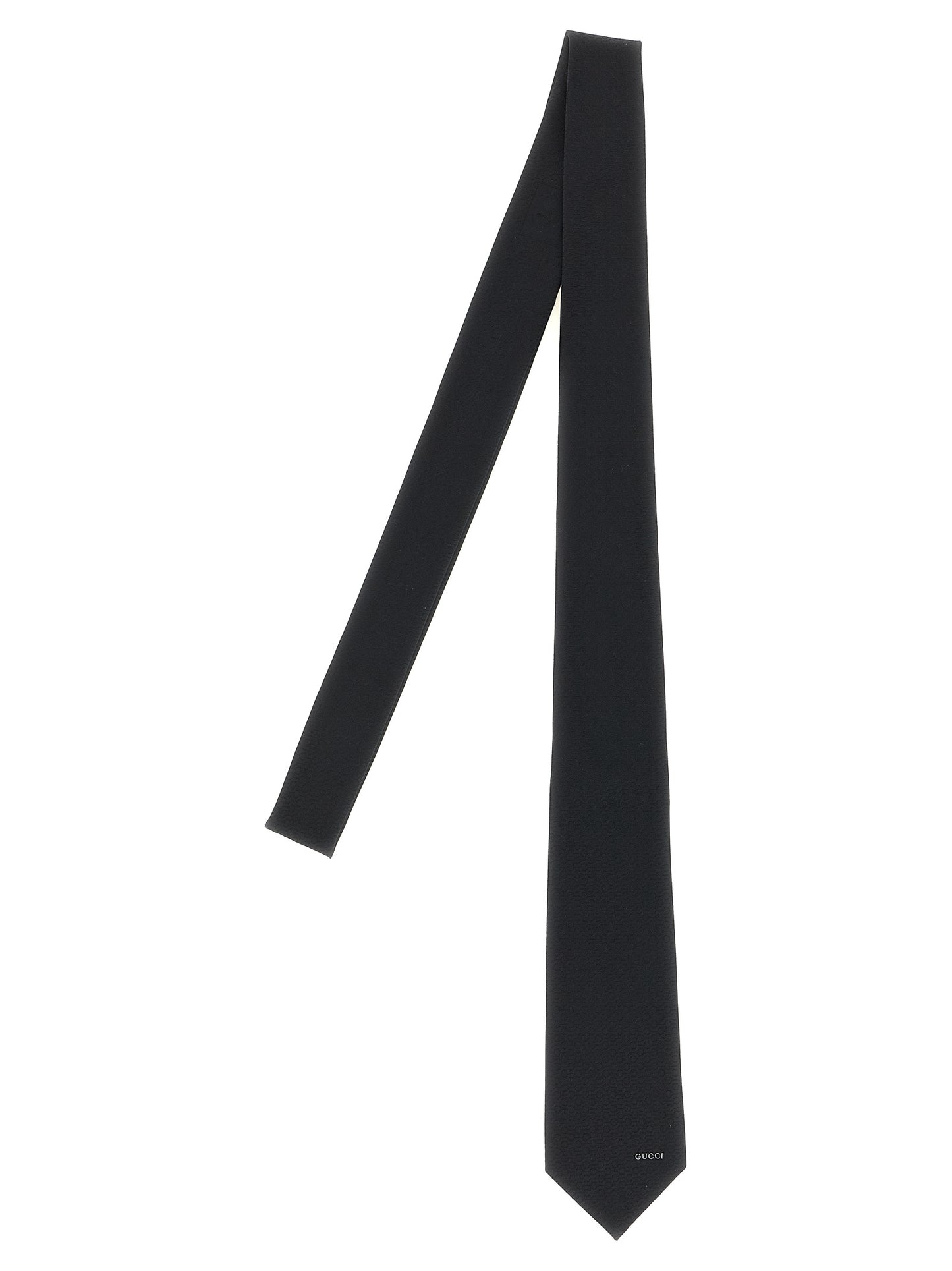 Gucci Black Silk Tie